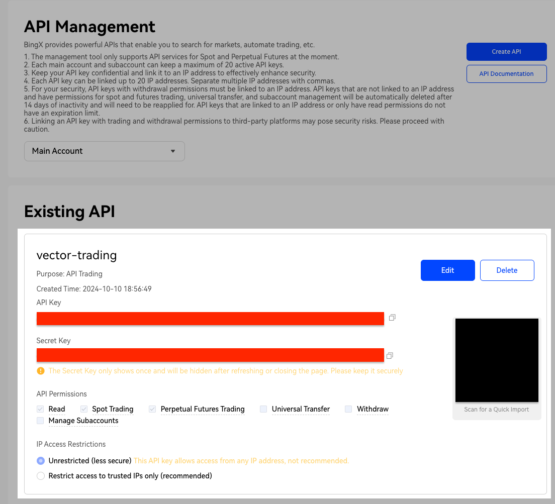 BingX API Step 5